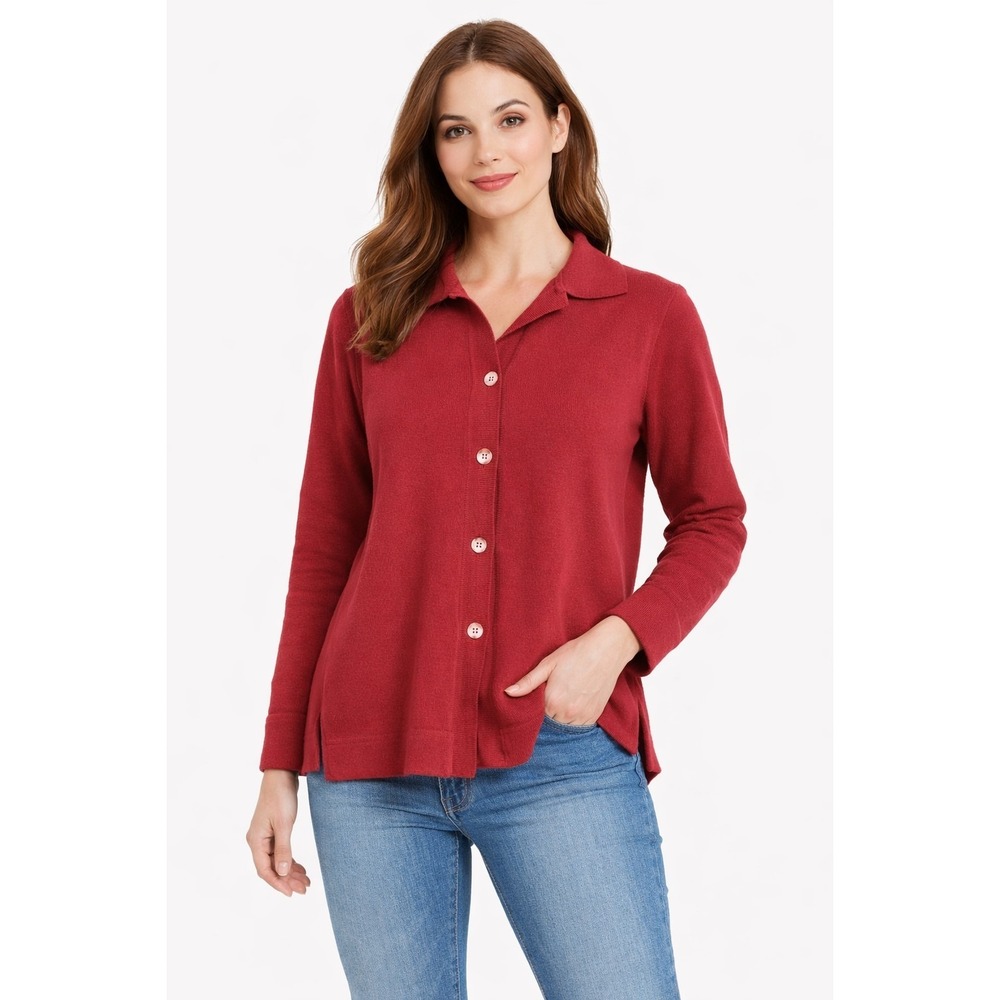 Maria Di Ripabianca‎ Red Cardigan Sweater Women's size 14